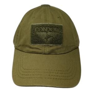 Condor Slideback Hat Solid Green One Size Adjustable Vent Holes Outdoor